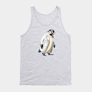 Scientist Penguin Tank Top